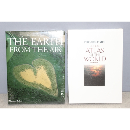 514 - 2 large hardback books to incl The Earth From The Air by Yann Arthus-Bertrand, and The Times Atlas O... 