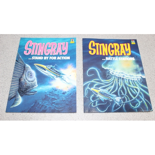 517 - Qty of Volumes 1 & 2 Stingray softcover comic books (Battle Stations & Stand By For Action)