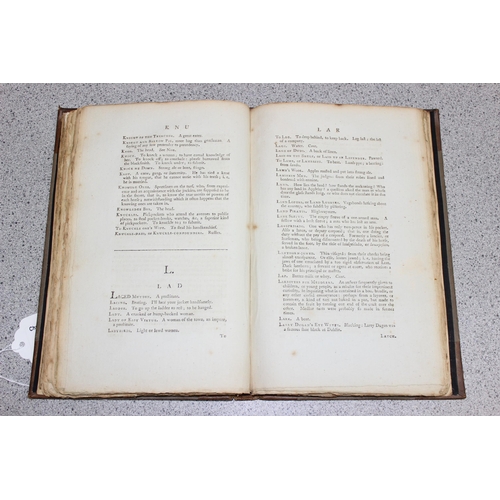 521 - A Classical Dictionary of the Vulgar Tongue, third edition, printed for Hooper & Wigstead of London ... 