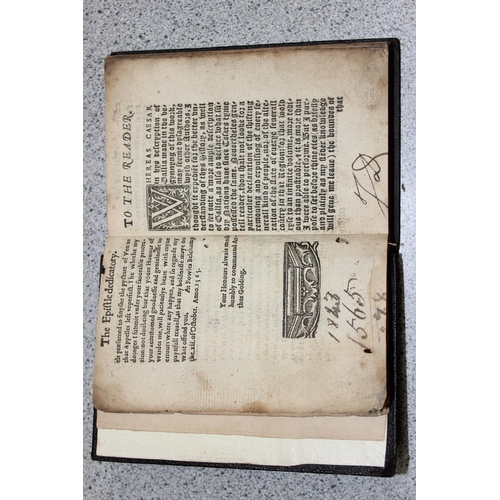 522 - Julius Caesar's Commentaries 1565 by Arthur Goldinge, a rare 16th century book regarding Julius Caes... 