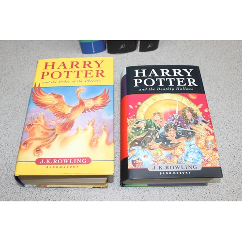 530 - Qty of hardback Harry Potter books, all first editions