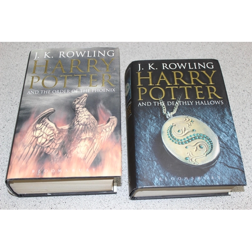 530 - Qty of hardback Harry Potter books, all first editions