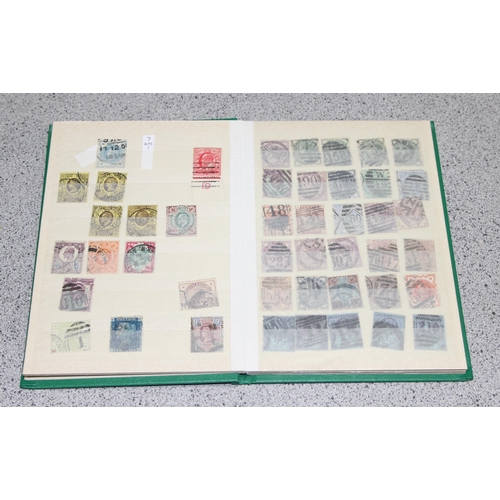 554 - Stamps - GB QV/EDV11 in small stock book, Mixed Condition