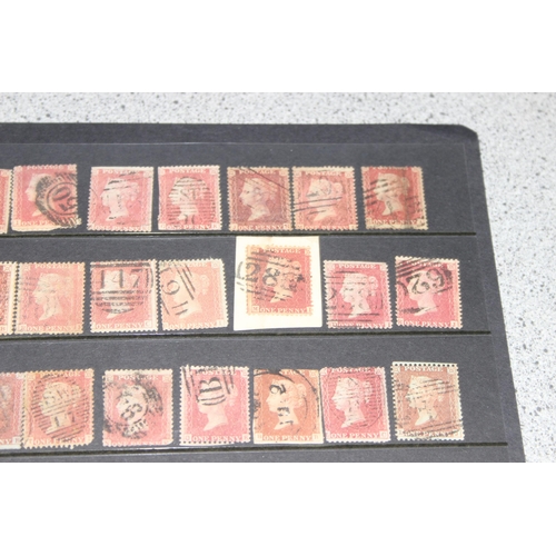 556 - Stamps - GB QV, 1s stars (47)  Mixed Condition