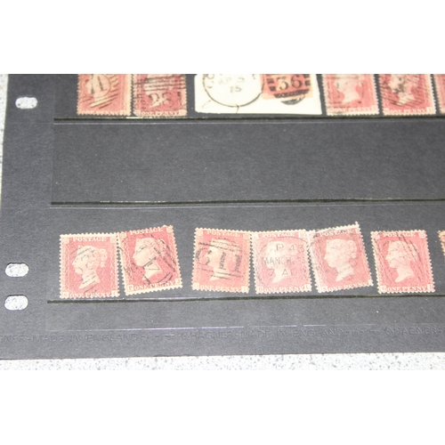 556 - Stamps - GB QV, 1s stars (47)  Mixed Condition