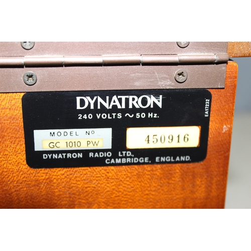 753 - Vintage Dynatron music centre, model GC 1010 PW with integrated Garrard 35SB turntable, approx 97cm ... 