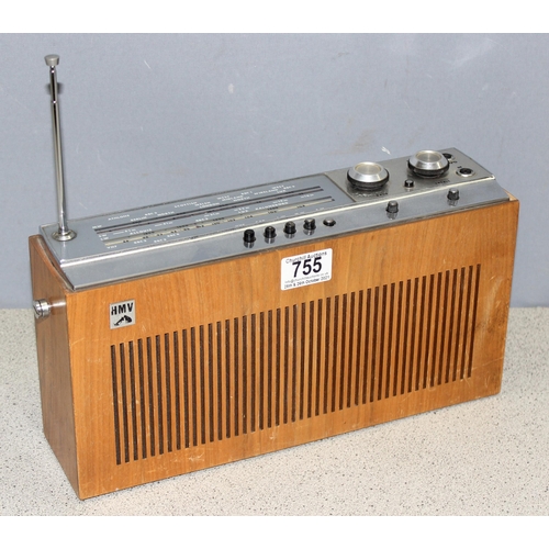 755 - Vintage HMV model 2148 transistor radio