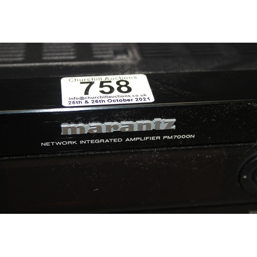 758 - Marantz network integrated PM7000N Amplifier 230V 50/60Hz 220W