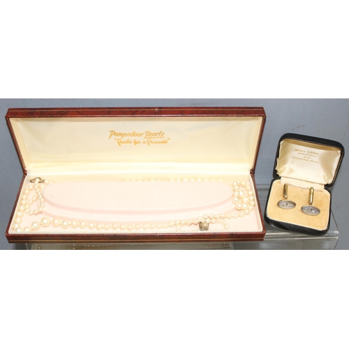 1190C - Vintage jewellery box and contents and a qty of assorted boxed costume jewellery