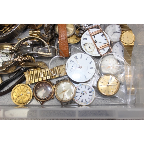 1351 - Large qty of watches and watch parts etc