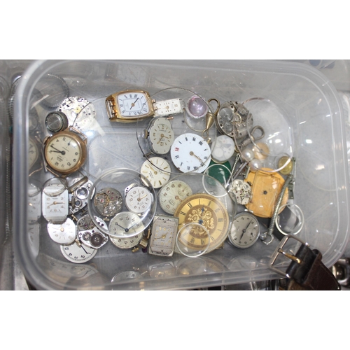 1351 - Large qty of watches and watch parts etc