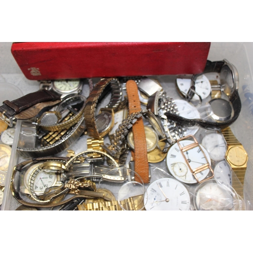 1351 - Large qty of watches and watch parts etc