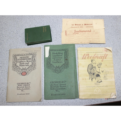 559 - Qty of vintage and later match books, dictionary, antique prints, large children's book etc