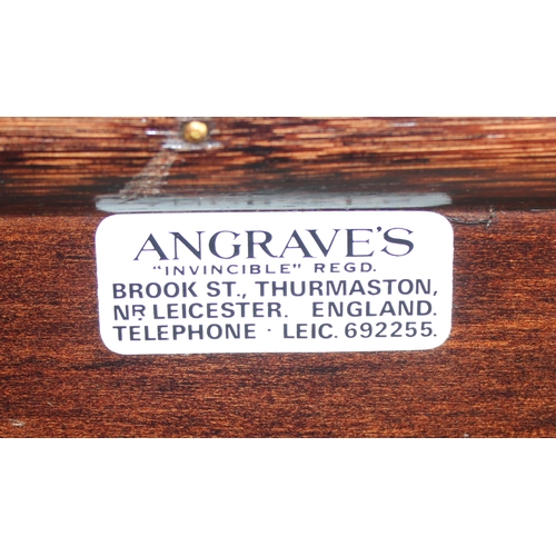 185 - Angrave's Invincible range: a pair of rattan framed bedside tables with bamboo gallery and 2 wicker ... 