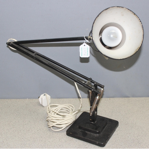 269B - Vintage Black Herbert Terry two-step Anglepoise 1227 desk lamp