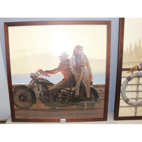 460H - 3 Brent Joseph Lynch prints in frames, largest approx 75cm x 75cm