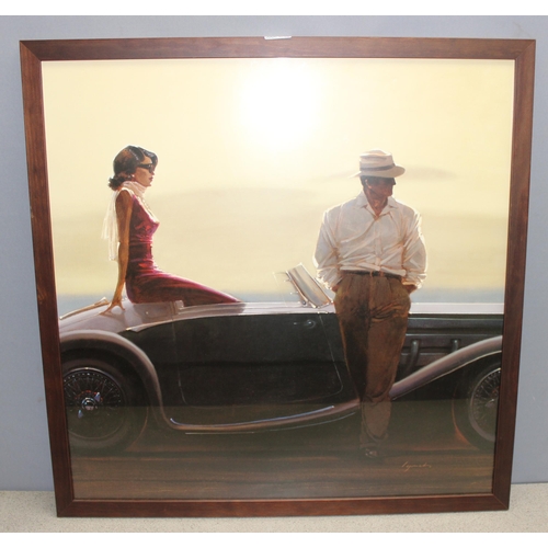 460H - 3 Brent Joseph Lynch prints in frames, largest approx 75cm x 75cm