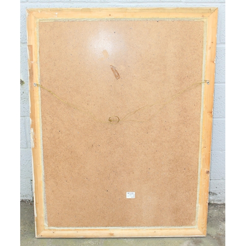 481 - A large decorative gilt framed mirror, approx 135cm x 104cm