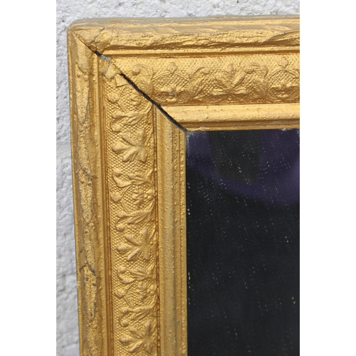 483 - A vintage gilt wooden framed mirror, approx 97cm x 67cm