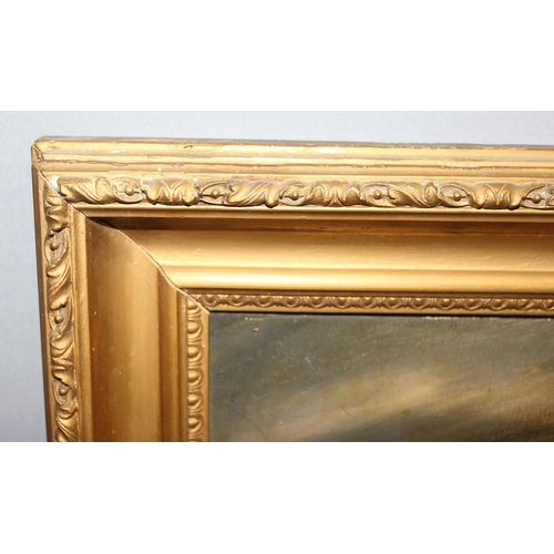 486 - A pair of marine themed oil on board painting signed J.C. Fowell lower right, in gilt frames, approx... 