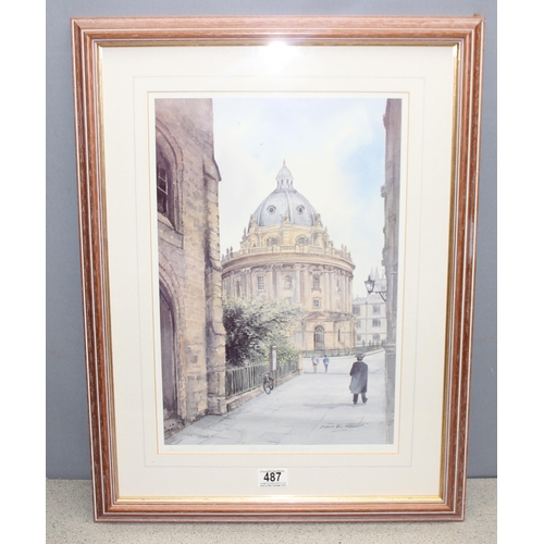 487 - David R Meeks (British XX), signed print of The Radcliffe Camera in Oxford, approx 48cm x 63cm