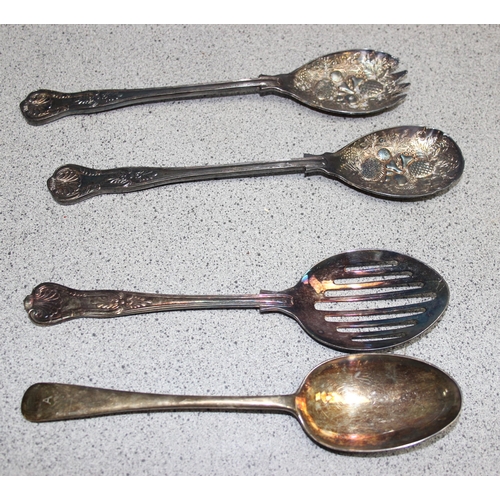 Qty silver-plated and other metalware items to incl an Art Nouveau ...