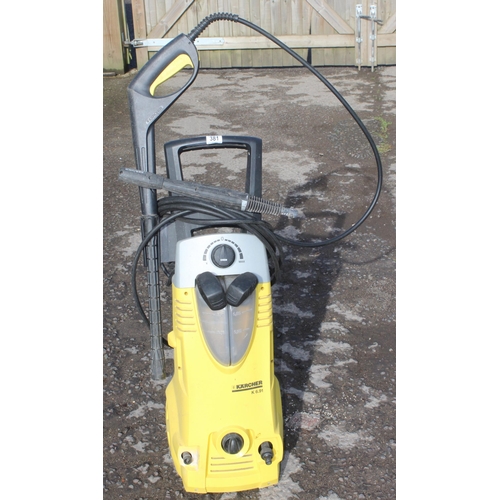 381 - A Karcher K6.91 pressure washer with 9m hose and twin detergent tank