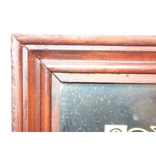 440D - Vintage Southern Comfort advertising wall mirror in frame, approx 62cm x 49cm