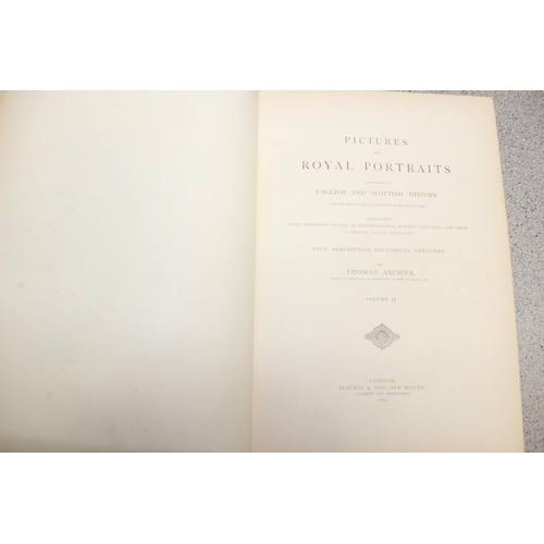 571 - 3 antique volumes of the History of England 1862 and 2 volumes of Illustrations of English & Scottis... 