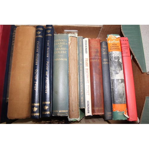 572 - Box of assorted antique, vintage and later books to inc local related books