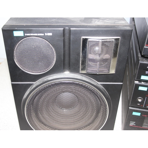 768 - Sansui stacking Hi-Fi to incl turntable, cassette deck, radio, amplifier, model No's: P-M50, M-70, D... 