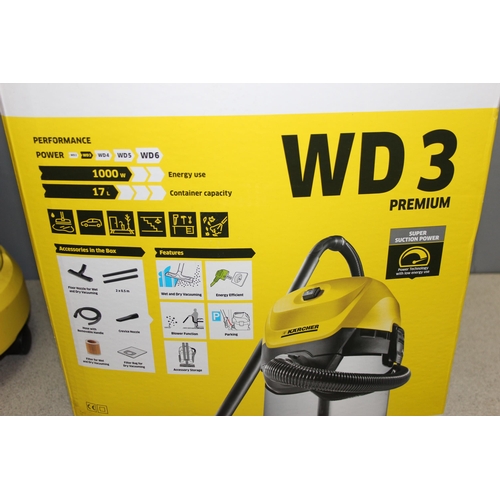 825 - Karcher WD3 premium multi-purpose vacuum cleaner in box