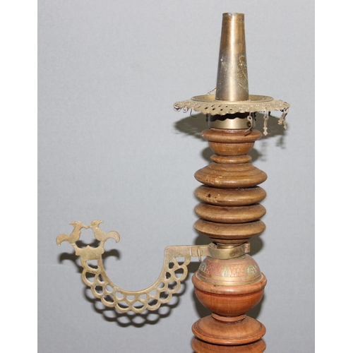 1859 - 2 Middle-Eastern brass Hookah pipes