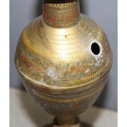 1859 - 2 Middle-Eastern brass Hookah pipes