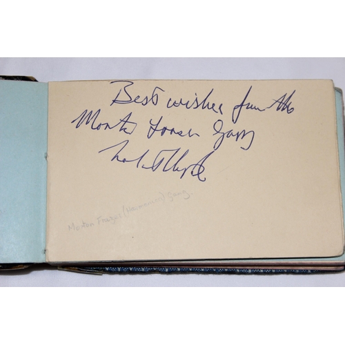 507 - 2 vintage autograph albums to inc Billy Fury, Mike Yarwood, Val Doonican, Arthur Askey, The Tornadoe... 