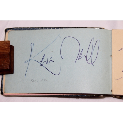 507 - 2 vintage autograph albums to inc Billy Fury, Mike Yarwood, Val Doonican, Arthur Askey, The Tornadoe... 