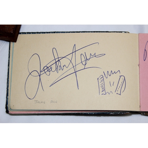 507 - 2 vintage autograph albums to inc Billy Fury, Mike Yarwood, Val Doonican, Arthur Askey, The Tornadoe... 