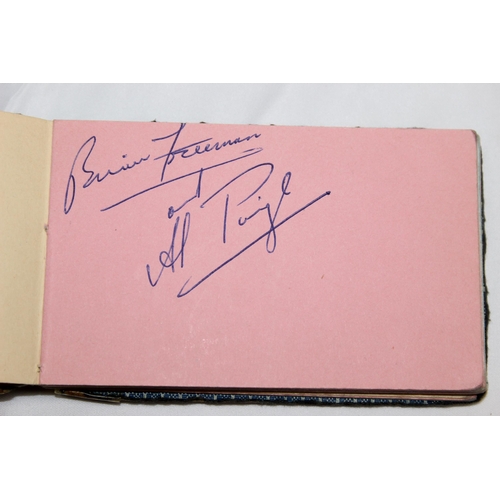 507 - 2 vintage autograph albums to inc Billy Fury, Mike Yarwood, Val Doonican, Arthur Askey, The Tornadoe... 