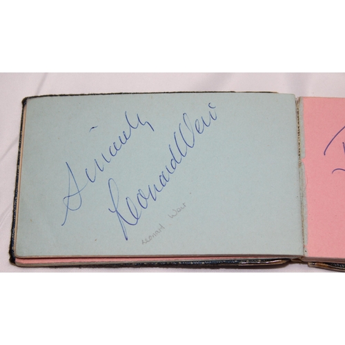 507 - 2 vintage autograph albums to inc Billy Fury, Mike Yarwood, Val Doonican, Arthur Askey, The Tornadoe... 