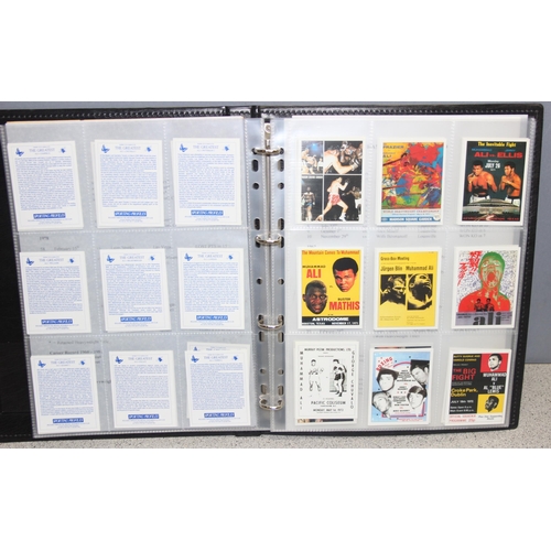 717 - Muhammad Ali, qty of assorted Sporting Profiles trading cards from 1993 and other Muhmmad Ali relate... 