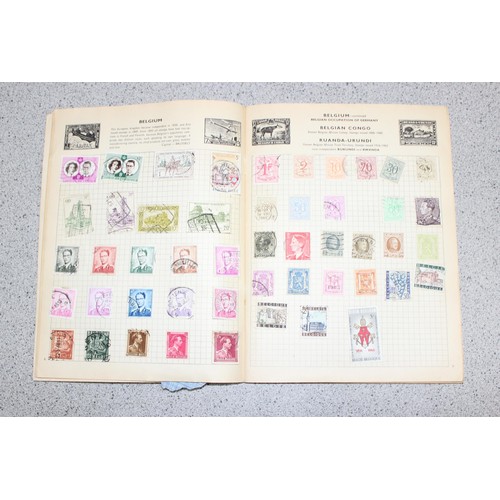 534 - Qty of stamps, some in album to incl Victorian examples and a vintage (1930's onwards) postcard albu... 