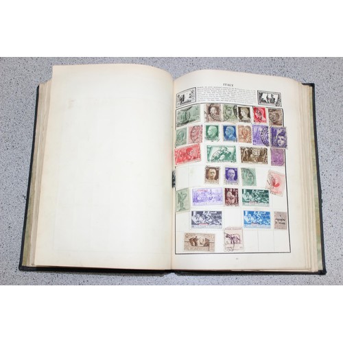 534 - Qty of stamps, some in album to incl Victorian examples and a vintage (1930's onwards) postcard albu... 