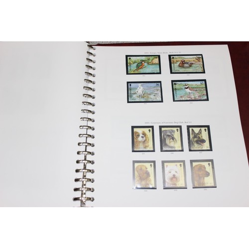 563 - Stamps - Large qty of mixed stamps to include Jersey stamps in red Stanley Gibbons album, Great Brit... 