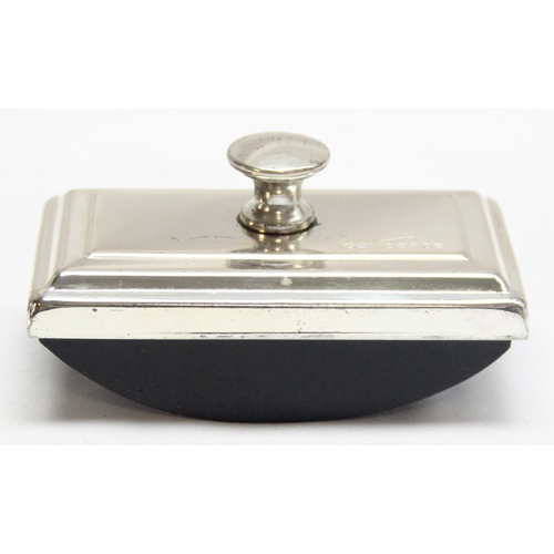 1096 - A vintage Concorde commemorative silver plated desk blotter, approx 8.5cm wide