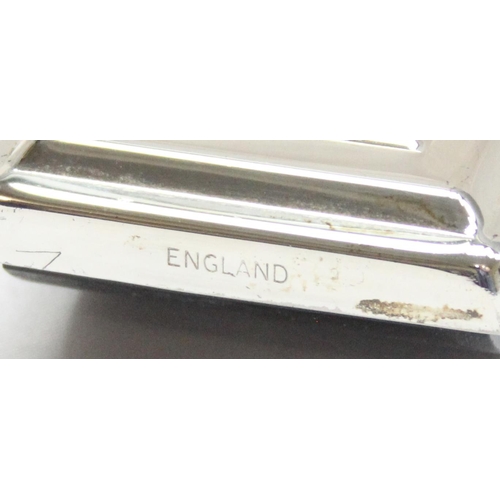 1096 - A vintage Concorde commemorative silver plated desk blotter, approx 8.5cm wide