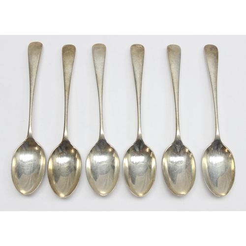 1098 - A set of 6 heavy gauge silver teaspoons, Sheffield 1925 by Joseph Rodgers, approx 103.99g gross