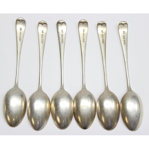 1098 - A set of 6 heavy gauge silver teaspoons, Sheffield 1925 by Joseph Rodgers, approx 103.99g gross