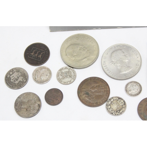 1216 - Qty of assorted antique and later coins to inc some silver, included are an 1826 silver shilling, ot... 