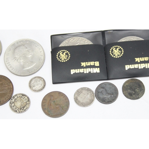 1216 - Qty of assorted antique and later coins to inc some silver, included are an 1826 silver shilling, ot... 