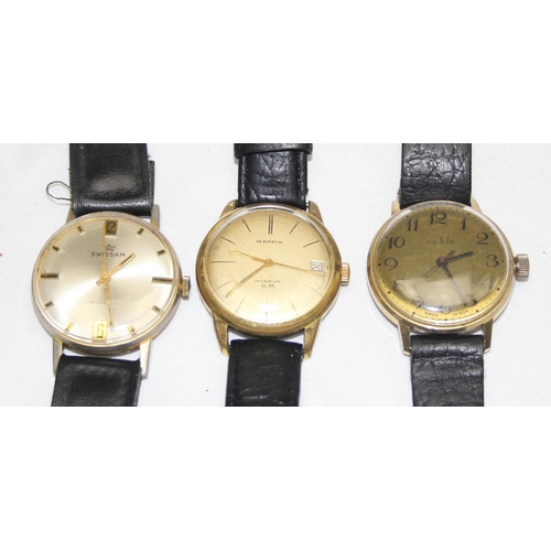 1348 - 4 assorted vintage watches to inc a boxed Sekonda Shockproof De Luxe, Mappin, Ruhla & Swissam, all w... 